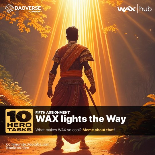 TheDAOLabs's tweet image. 🏅Become a #SocialMining Hero!

⚔️You are halfway to complete  the "DAOVERSE'S 10 HERO TASKS"!

Task 5️⃣ is here for you to engage: WAX lights the Way!

community.daolabs.com/task/wax-light…

See details on our blog post: daolabs.com/posts/daoverse… 

#SocialMiningHero #DAOVERSE @WAX_io 🏃‍♂️
