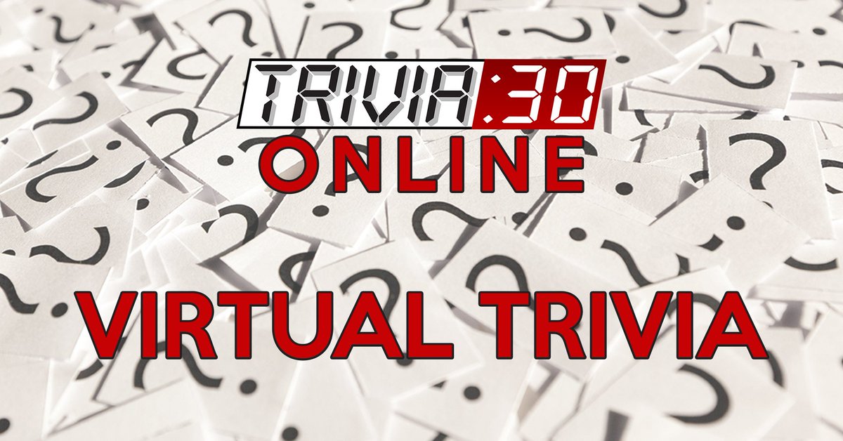 Join us tonight at 6:30 on Facebook Live for another great game of TRIVIA:30 ONLINE... It's simple to play along, and LOTS of fun! 'See' you all tonight 😁👍🍻⏰🧠 #Trivia #TRIVIA30