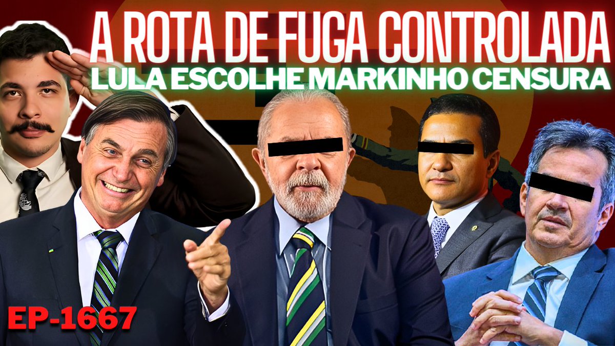 Lula ESCOLHE Markinho Censura + A ROTA de FUGA Controlada: É Esse o PLANO? + Surfistas de TRAGÉDIAS. youtu.be/vTaYj3BoNaY