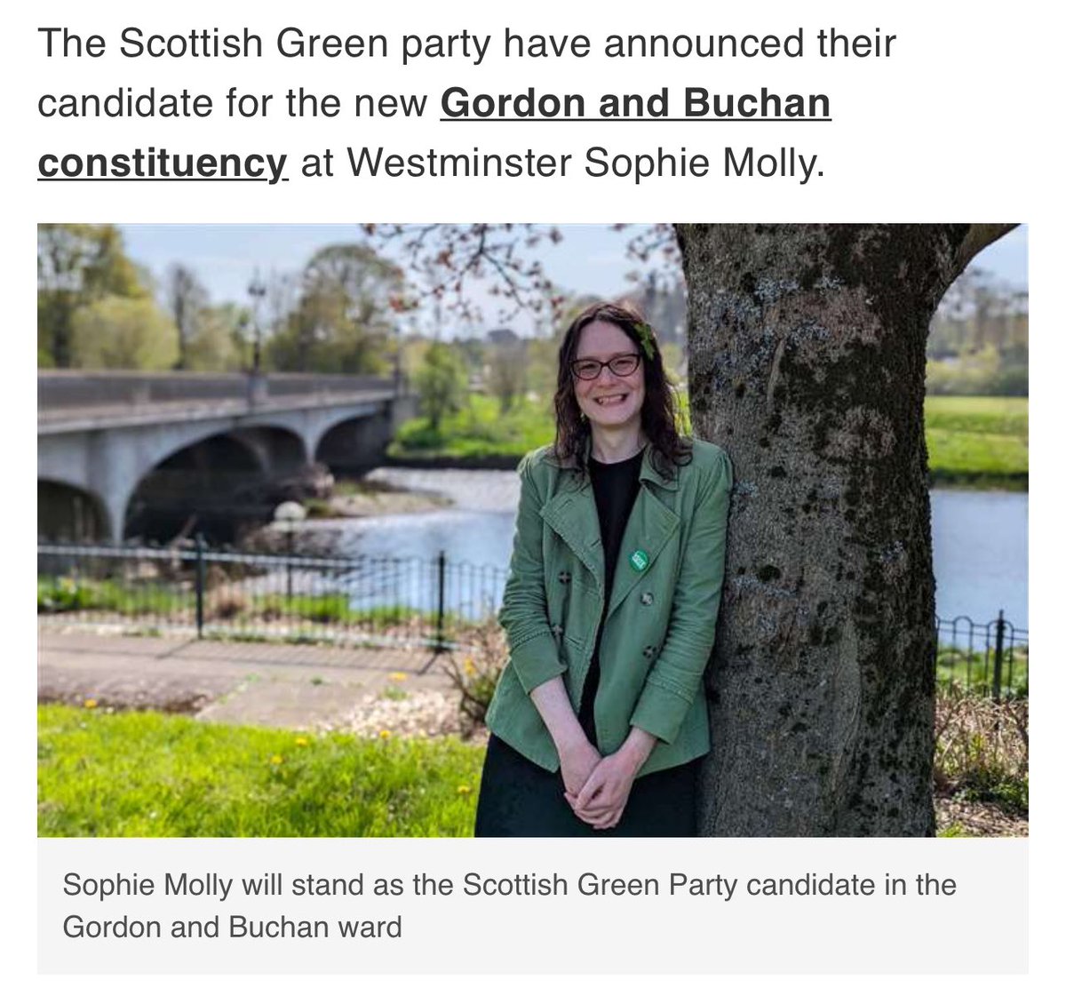 The post, alongside a photo of The Scottish Green Party’s candidate who is demanding men should be given access to female-only wards. 

A truly amazing time to be alive.