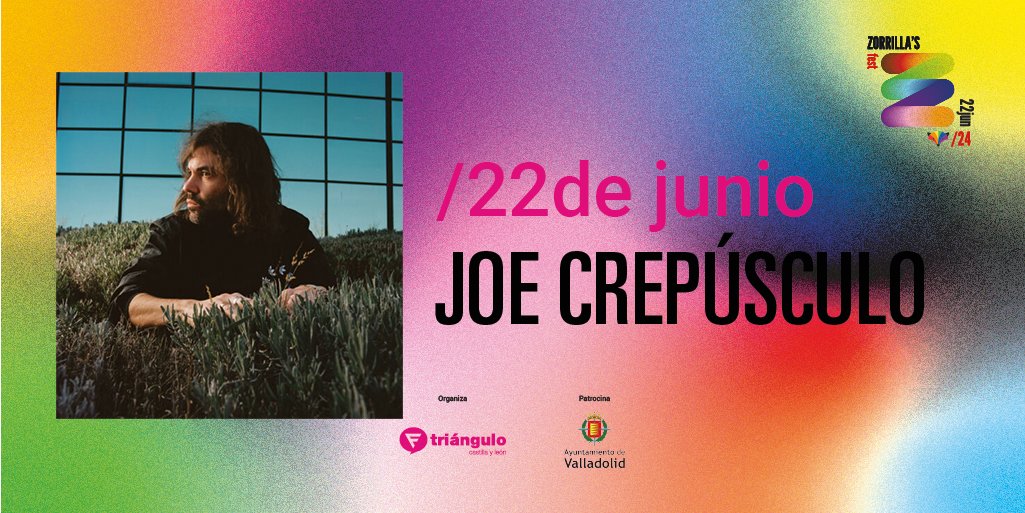 Tercera confirmación de #ZorrillasFest24: llega el trovador tecno, uno de los músicos más imprevisibles y prolíficos de la historia de la música pop española. Joe Crepúsculo @Crepus estará en nuestro escenario.