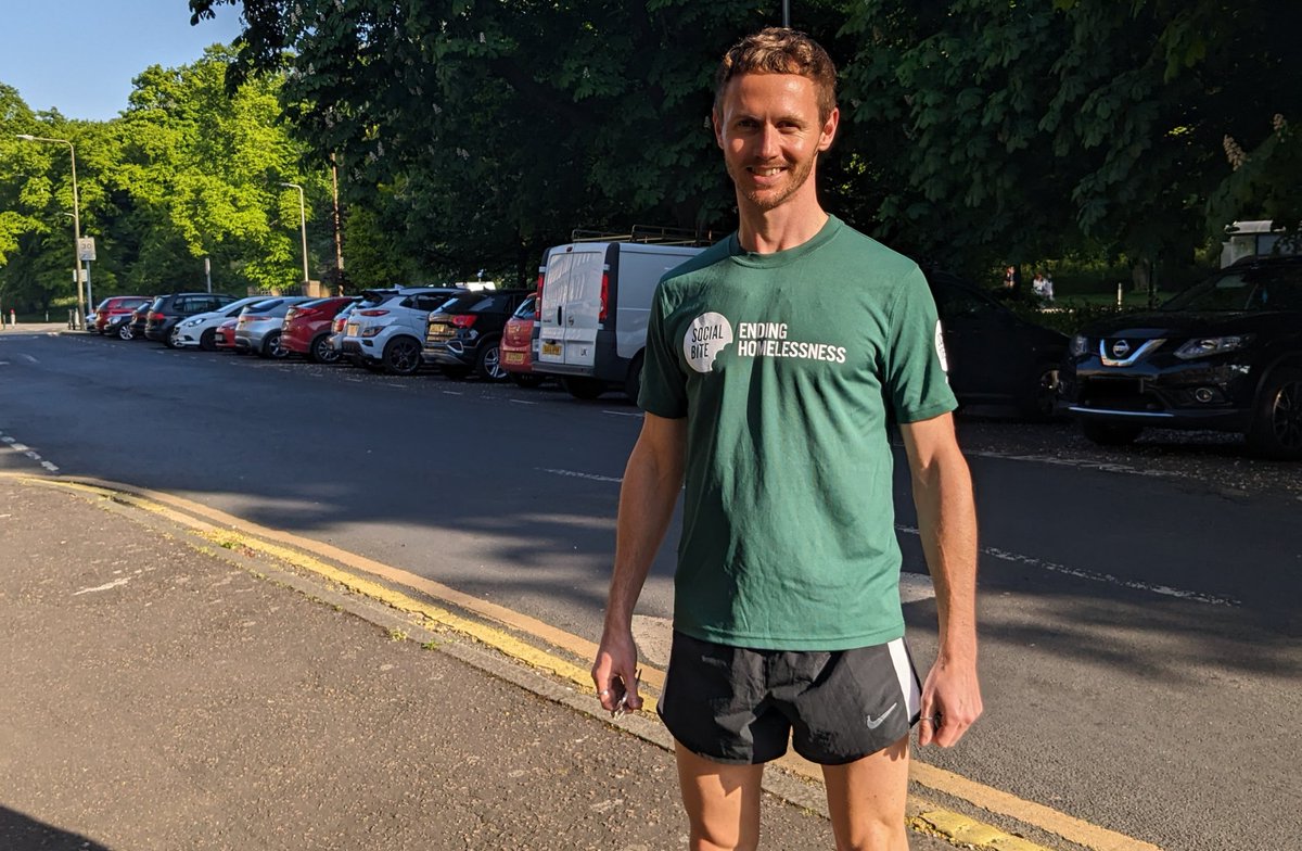 “I’m truly inspired by what Social Bite do!” With just one week to go until the Edinburgh Marathon Festival, we caught up with Arron, one of the runners on Team Social Bite. Find out why he's doing his first half marathon 🏃👉 social-bite.co.uk/arrons-race-da…