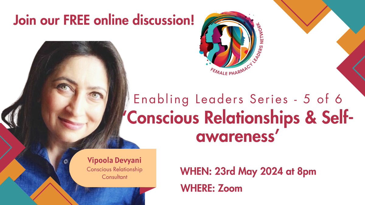 Female Pharmacy Leaders Network (@femalepharmacy) on Twitter photo We're back this month talking about relationships as part of our 'Enabling Leaders' series. Come join us and the amazing <a href="/VipoolaDevani/">Vipoola Devani</a> who will be unpacking relationships and self awareness with us. Register here subscribepage.io/femalepharmacy… We're back this month talking about relationships as part of our 'Enabling Leaders' series. Come join us and the amazing <a href="/VipoolaDevani/">Vipoola Devani</a> who will be unpacking relationships and self awareness with us. Register here subscribepage.io/femalepharmacy…