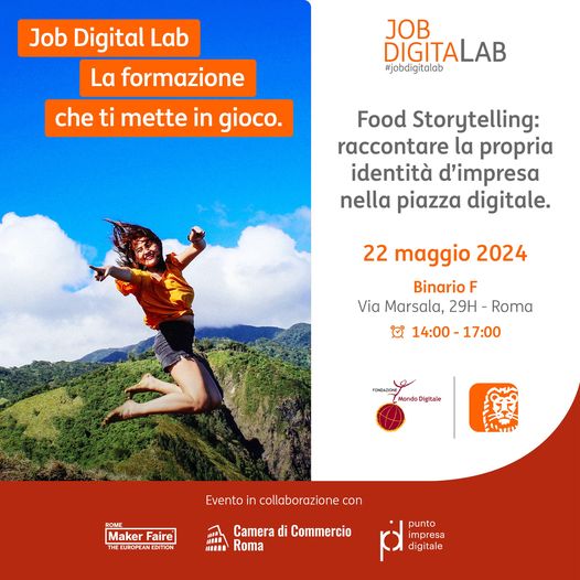 MakerFaireRome's tweet photo. Aspettando #MFR2024 📅 Il #22maggio alle 14 scopri come la digitalizzazione trasforma il settore Food&Beverage, partecipa alle sessioni formative e racconta la tua storia di successo: ti aspettiamo! #jobdigitalab
➡️ https://t.co/XeiroRiien
@camcomroma @DigitaleMondo @INGItalia https://t.co/sO5DZXfa4t