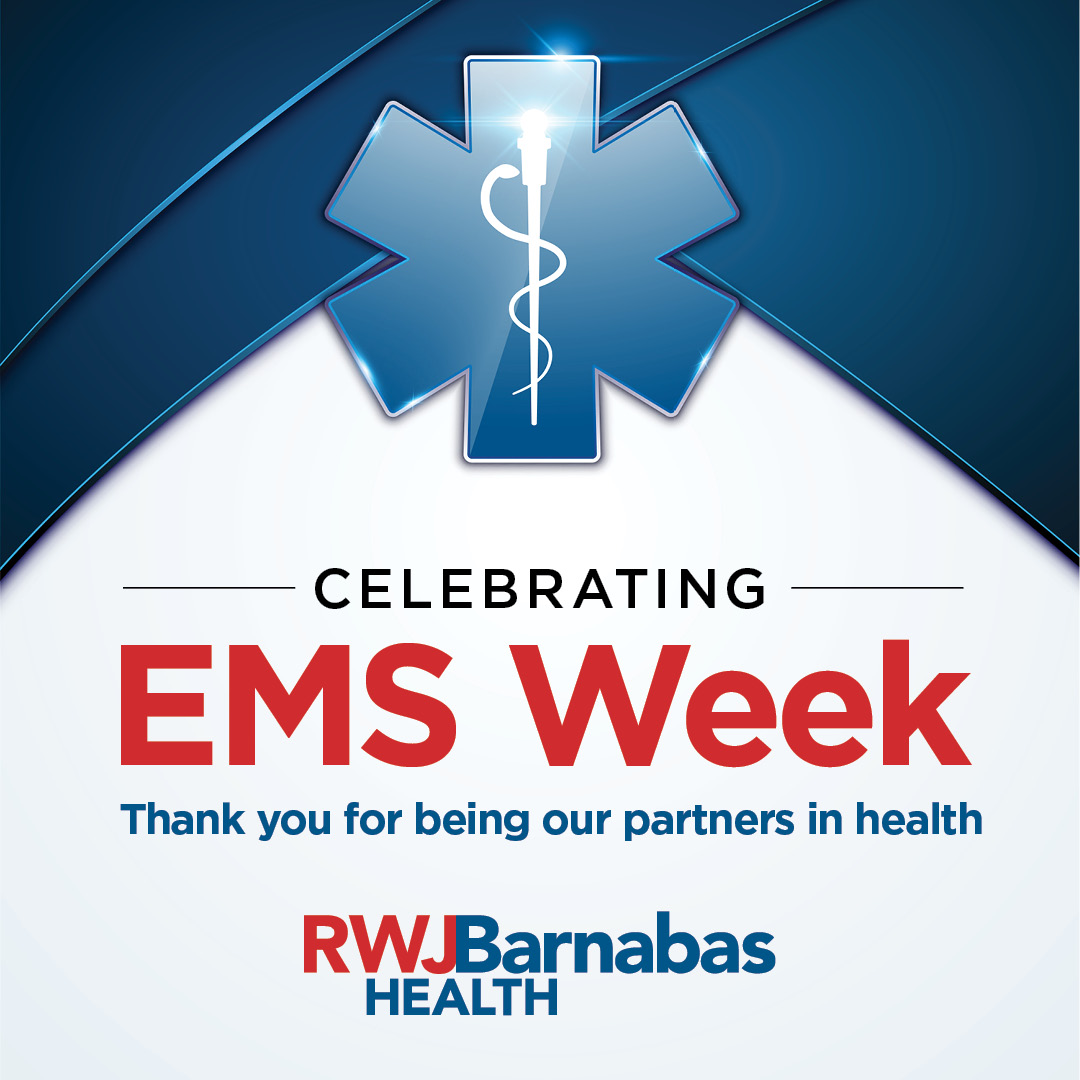 Happy 50th Anniversary of #EMSWeek! @RWJBarnabas we celebrate & honor the selfless service & commitment of the Mobile Health team & all of our #EMS partners. Thank you for your dedication to saving lives & keeping our communities safe! We salute you! #LetsBeHealthyTogether