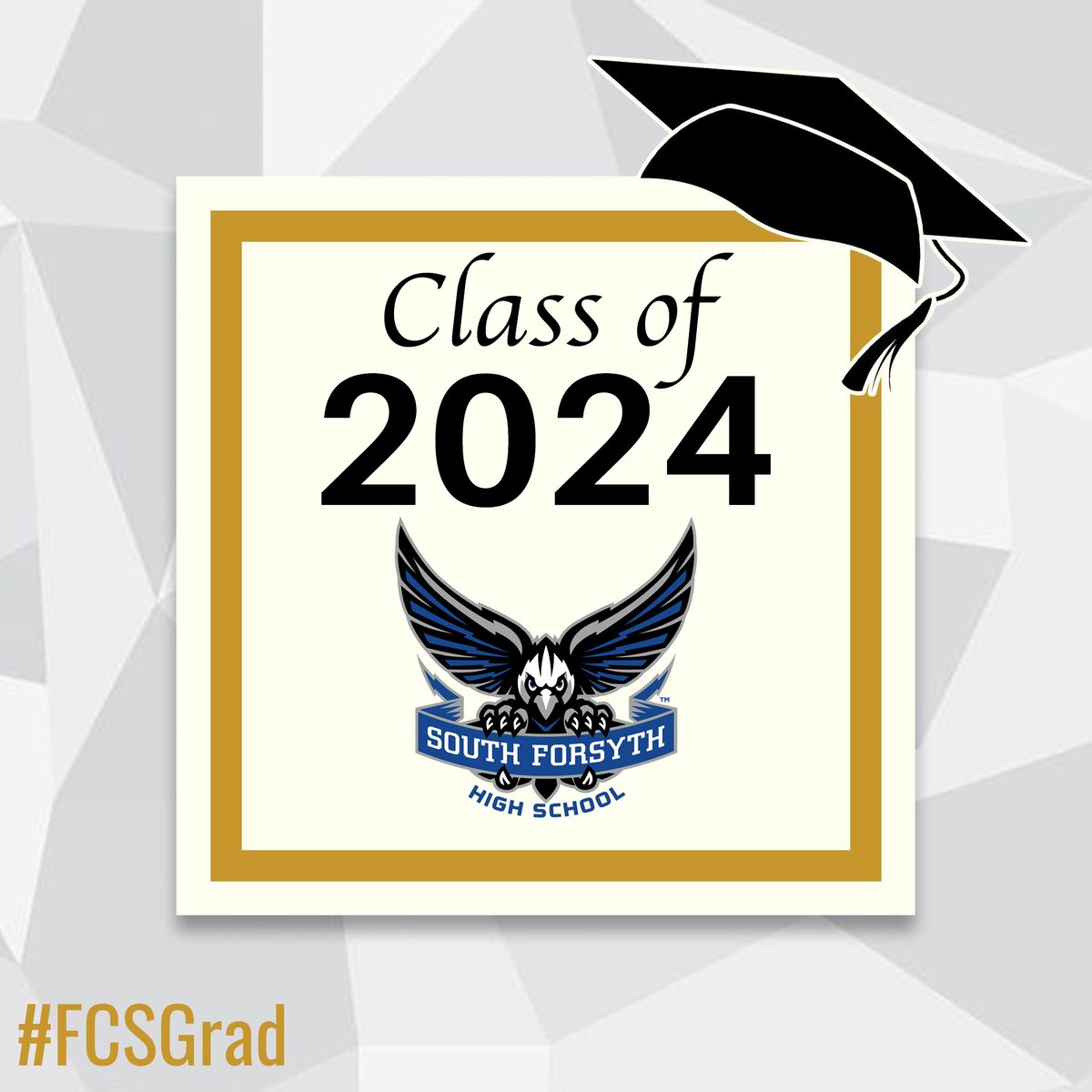 FCSchoolsGA's tweet photo. Congratulations South Forsyth High School 2024 graduates! Share your photos using #FCSGrad and watch the ceremony at 8:30AM live here: https://t.co/UG0lUVKLru https://t.co/vPmkQdNEcQ