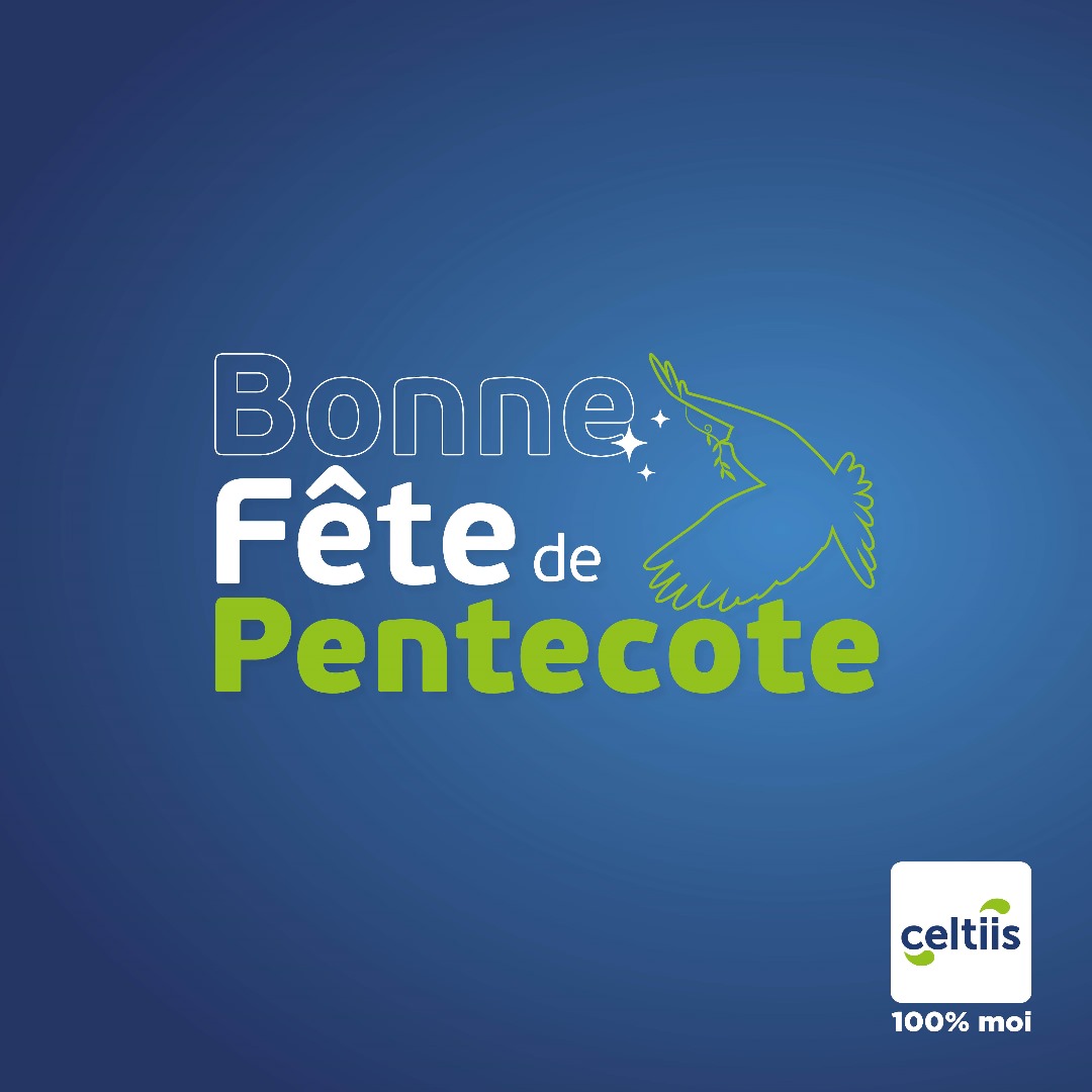 Bonne fête de la Pentecôte à vous et vos proches ! 🙏🕊️ #Celtiis100PourcentMoi #1erOpérateurGlobal #Wasexo #Pentecôte2024