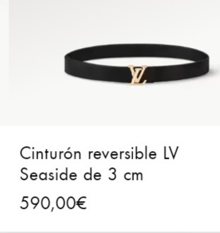 Cinturón Louis Vuitton, 590 euros. Ya lo dice Andoni Ortuzar, que son los currelas que se ponen el mono de trabajo.