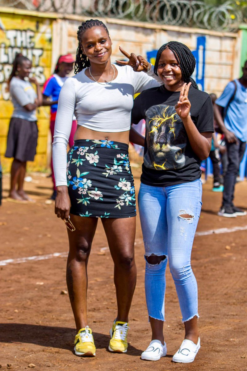 Fans Cam 📷 

Present at Calvary Grounds yesterday, @Corazone_17 of Simba Queens, @MaximilaRobi , Pauline Ochieng 'Popo' and Esnas Kisia of Kibera Soccer Ladies.

#YesWeCan #JukwaaSports #FootballKE