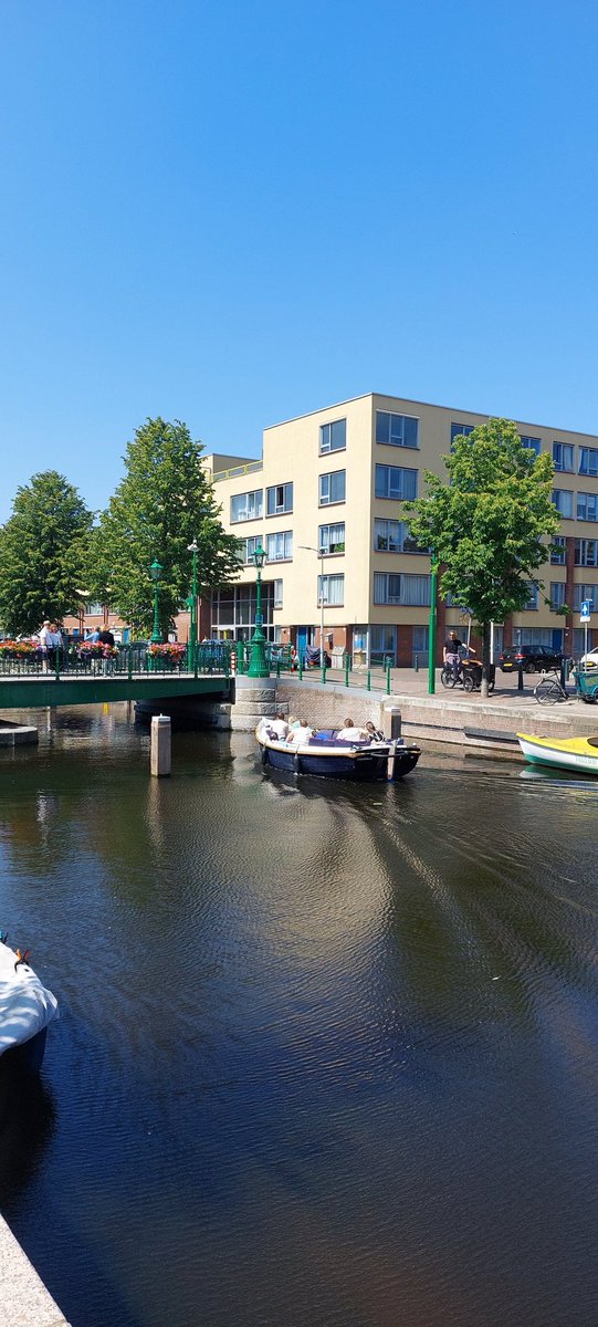 De gerestaureerde Hemsterhuisbrug in Den Haag. Maar wanneer de draaibrug niet open is, is het nog steeds duiken!