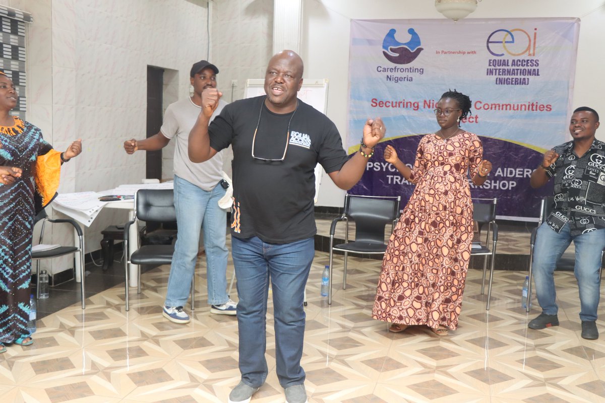 Pictures from the 3-day Psychosocial First Aiders (PFA) training by Equal Access International in Kaduna State for participants from Chikun, Jema'a, and Kajuru LGAs under the Securing Nigerian Communities Project.

#equalaccessinternational #followers #traumarecovery #trauma