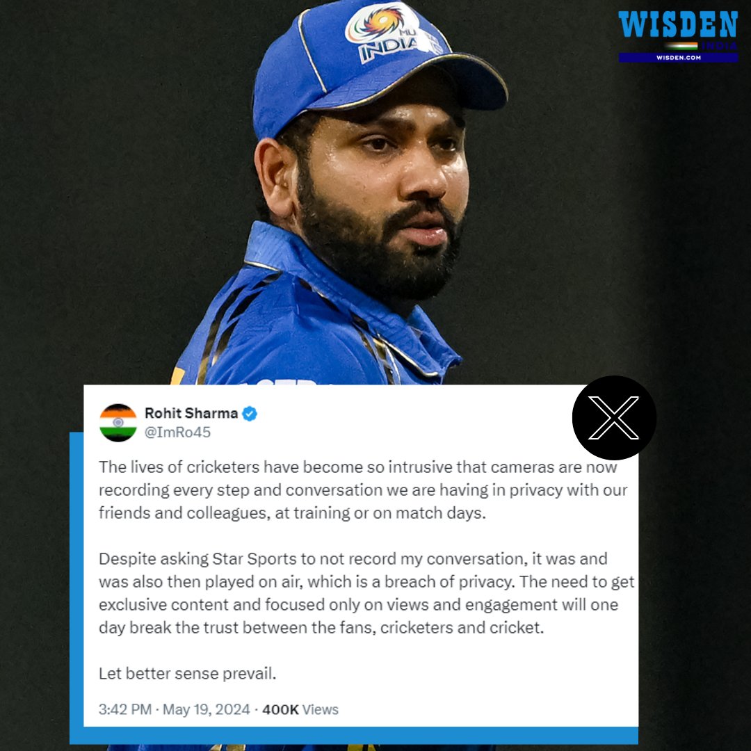 Some strong words from the India captain. #RohitSharma #MumbaiIndians #IPL2024 #Cricket