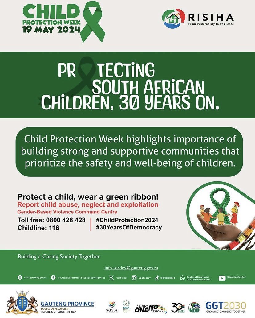 The Departmentof Social Development is standing on business and making children protection a top priority 🤌🏾❤️ #ChildProtectionWeek2024 #30YearsOfDemocracy dsdtv.org.za/live-stream/