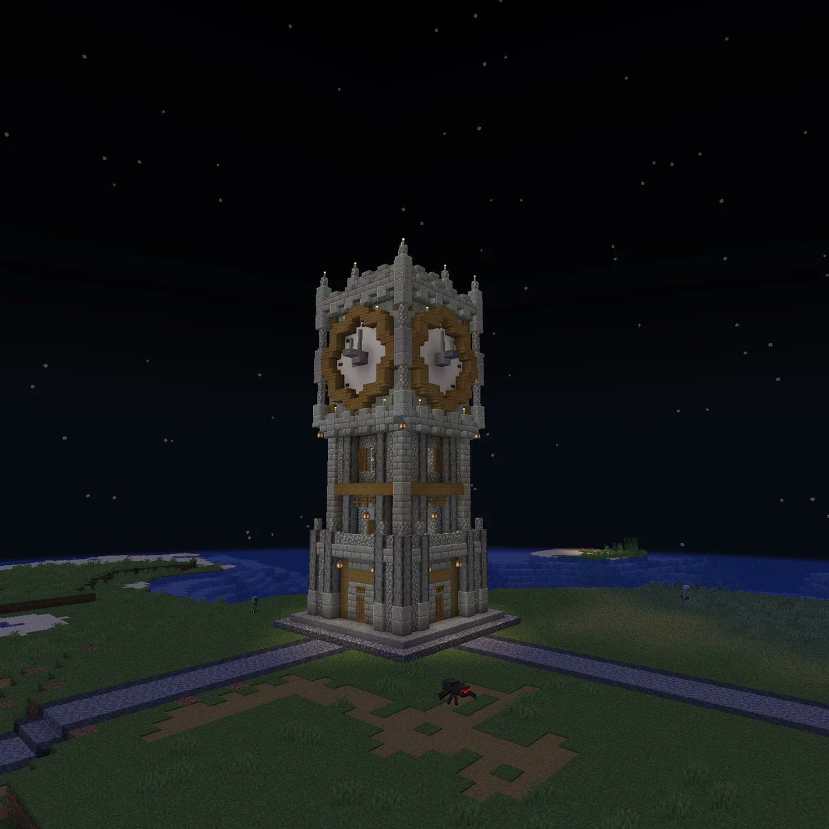 Kitsune_Kaa's tweet photo. More amazing Bratcraft Builds.

Big Steve.

This Clock Tower was a combined effort of me and @LULU1422__ to make a working, time telling clock in spawn. It turned out great and now you can always know Minecraft time in Bratcraft.

#MinecraftBuild #MinecraftServer #MinecraftJava https://t.co/AZXEZUXWm3
