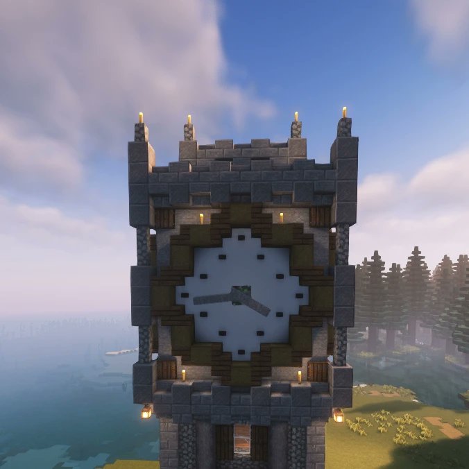 Kitsune_Kaa's tweet photo. More amazing Bratcraft Builds.

Big Steve.

This Clock Tower was a combined effort of me and @LULU1422__ to make a working, time telling clock in spawn. It turned out great and now you can always know Minecraft time in Bratcraft.

#MinecraftBuild #MinecraftServer #MinecraftJava https://t.co/AZXEZUXWm3