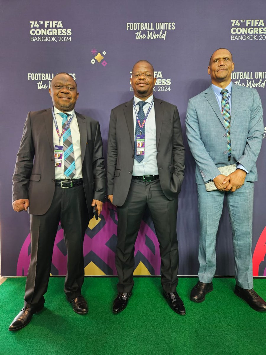 Last week with @OfficialFUFA President @MosesMagogo and CEO Edgar Watson we attended the @FIFAcom 74th Congress in Thailand.