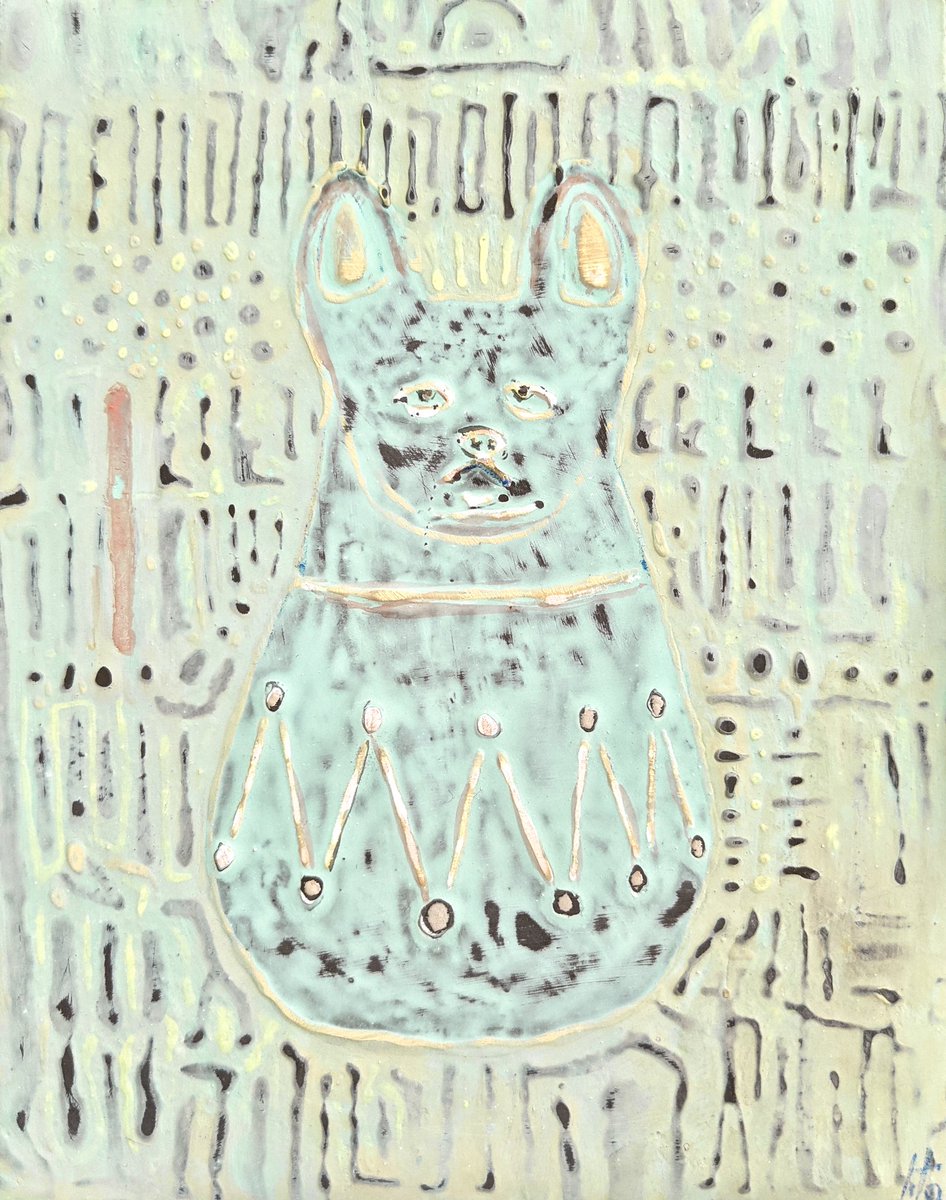 「遠くから見ていた　犬」

#日本画 #絵 #painting #art #contemporaryart #modernart #plantart #artwork #paint  #portfolio #peinture #佐藤佑 #アート #美術  #illustration #japaneseart #animal　#動物  #イラスト #スケッチ　#デッサン  #dog #犬 #風景 #town #街 #院展