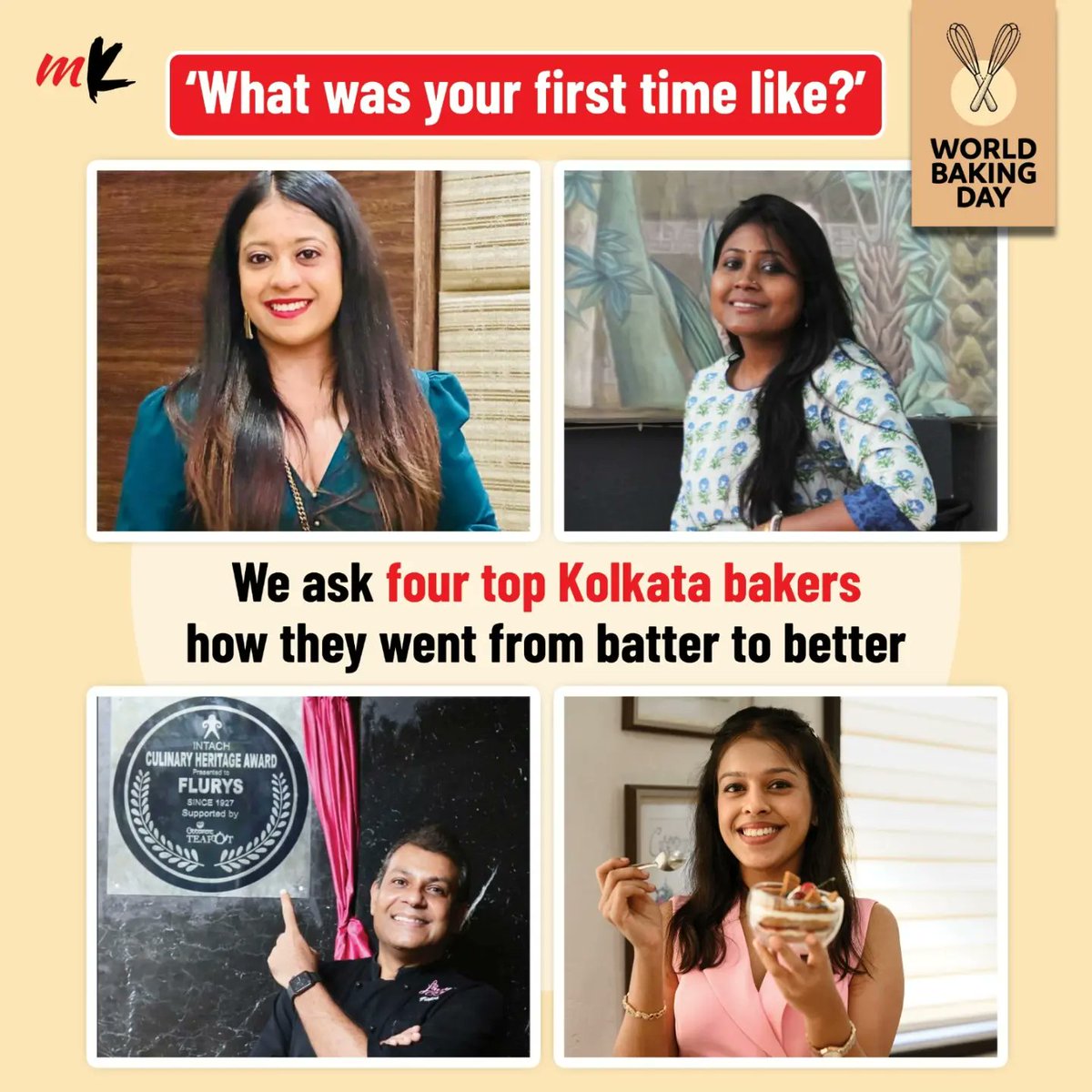 On World Baking Day, bakers from Kolkata recall their hands on baking for the first time. Read the fun stories here: telegraphindia.com/my-kolkata/foo… #WorldBakingDay #Baking #KolkataBakers #KolkataBakery #Bakers #Flurys #SaldanhaBakery #MasterChefIndia #Cakes #Kolkata #MyKolkata