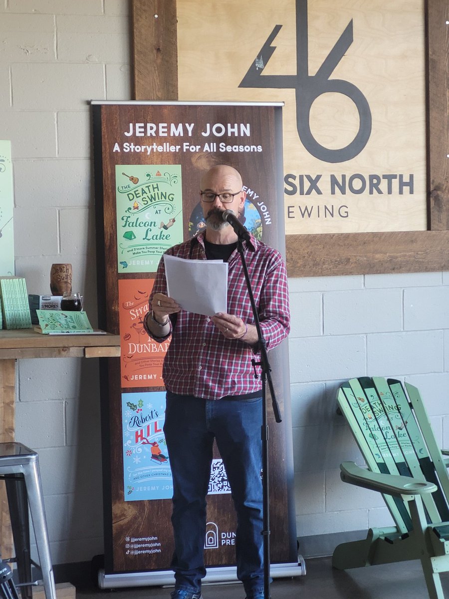 Congratulations Jeremy John on the release of your 3rd Book - The Death Swing at Falcon Lake.  I was happy to attend your book release party last night and can't wait for your next project.  Well Done My Friend!  Here I am with Jeremy in the centre and fellow Rotarian Matt Bonin.