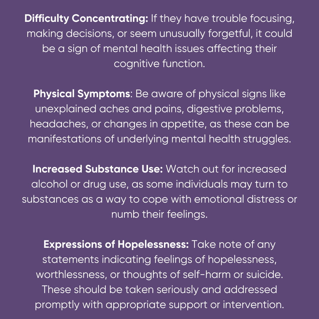 If you’ve noticed these signs in a loved one and are worried they may be experiencing suicidal or self-harming feelings – you can contact us for free at  on 1800 247 247 for guidance and support. 

If you have noticed these signs in yourself – reach out for help. We are here.