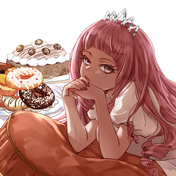 「ケーキ ピンク髪」のTwitter画像/イラスト(新着)