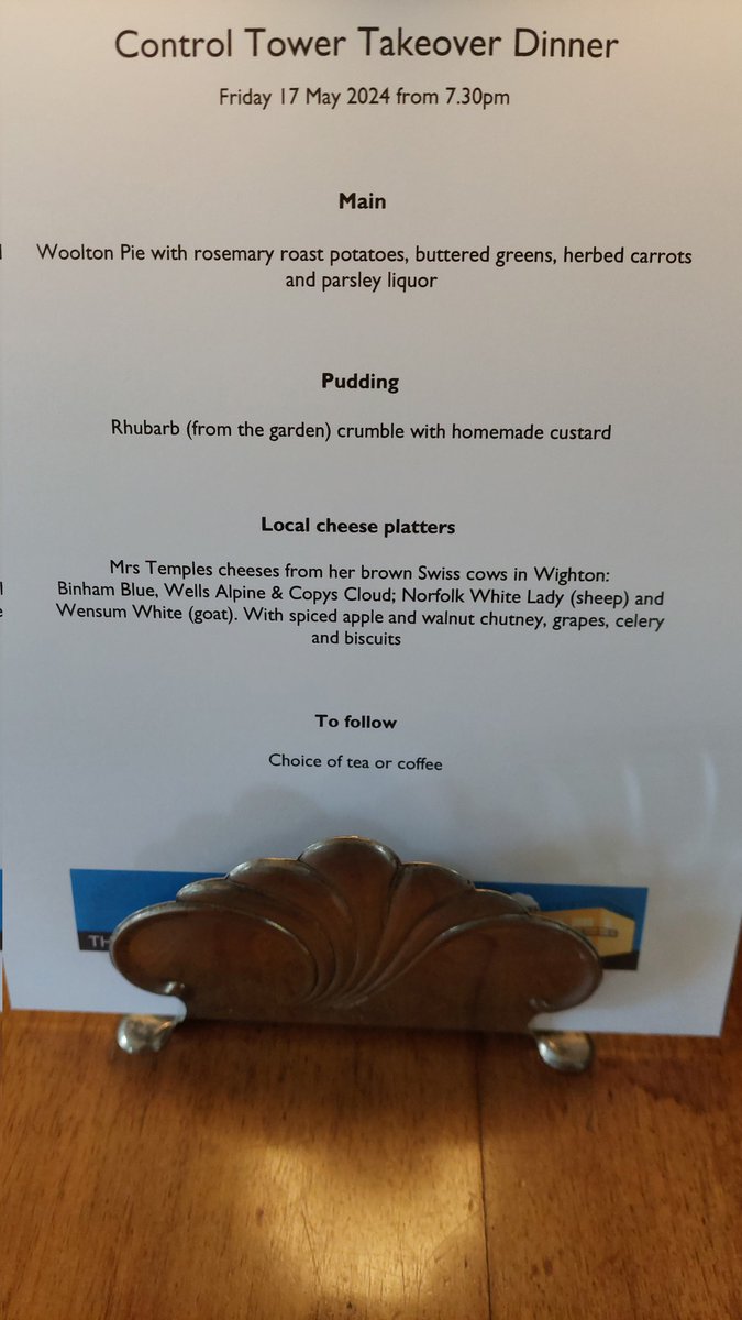 ControlTowerNC's tweet image. Tower Takeover Take-off

Friday night's dinner at The Control Tower... if you book all our rooms, we can sometimes do a pre-booked dinner too. Ask us for details...

hello@controltowernorfolk.uk 

#controltower #towertakeover #controltowercalling #DinnerIn #ControlTowerStyle