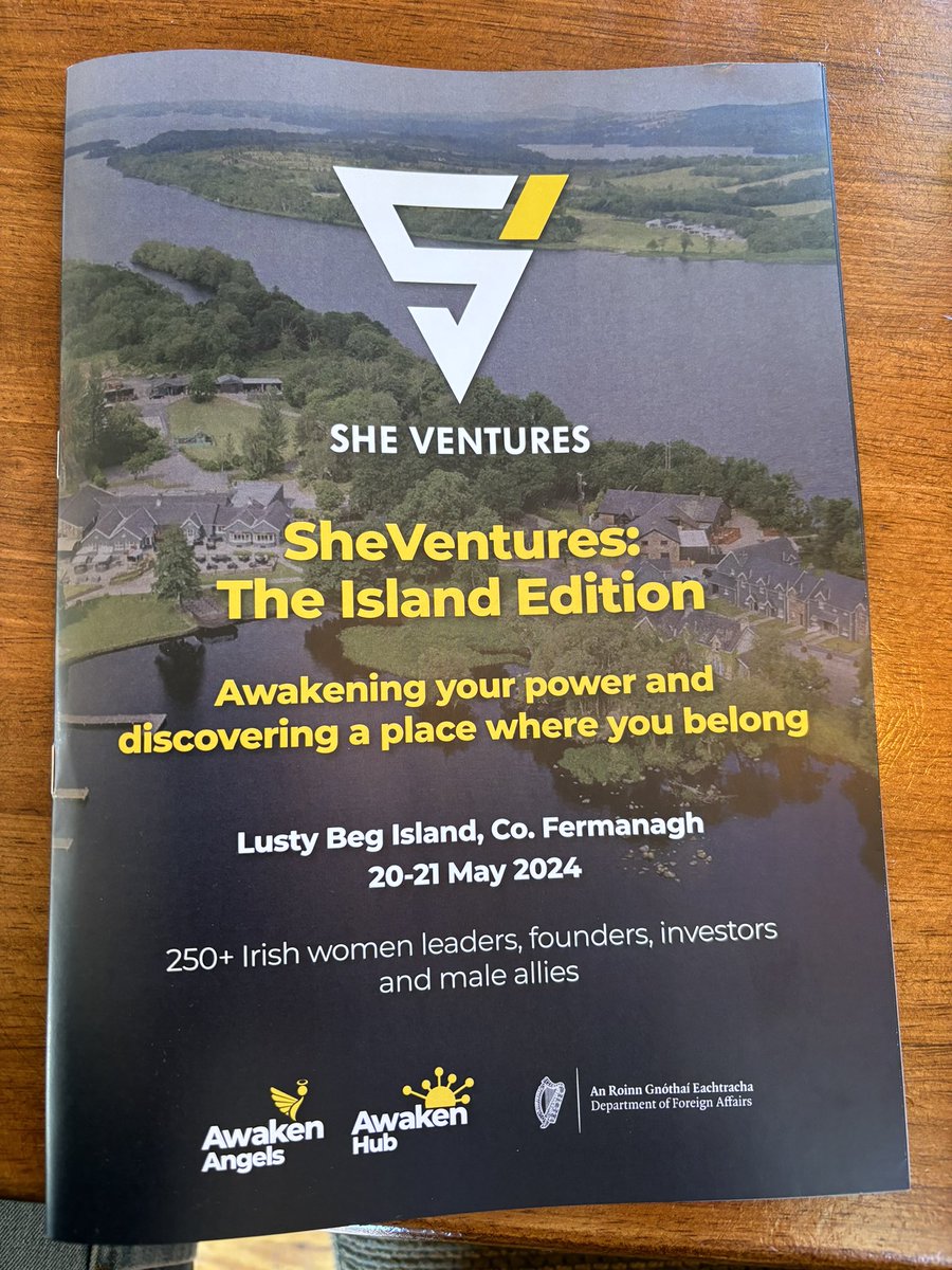 #sheventures2024 guide is printed and ready for all attendees to begin cabin hopping! #countdownison