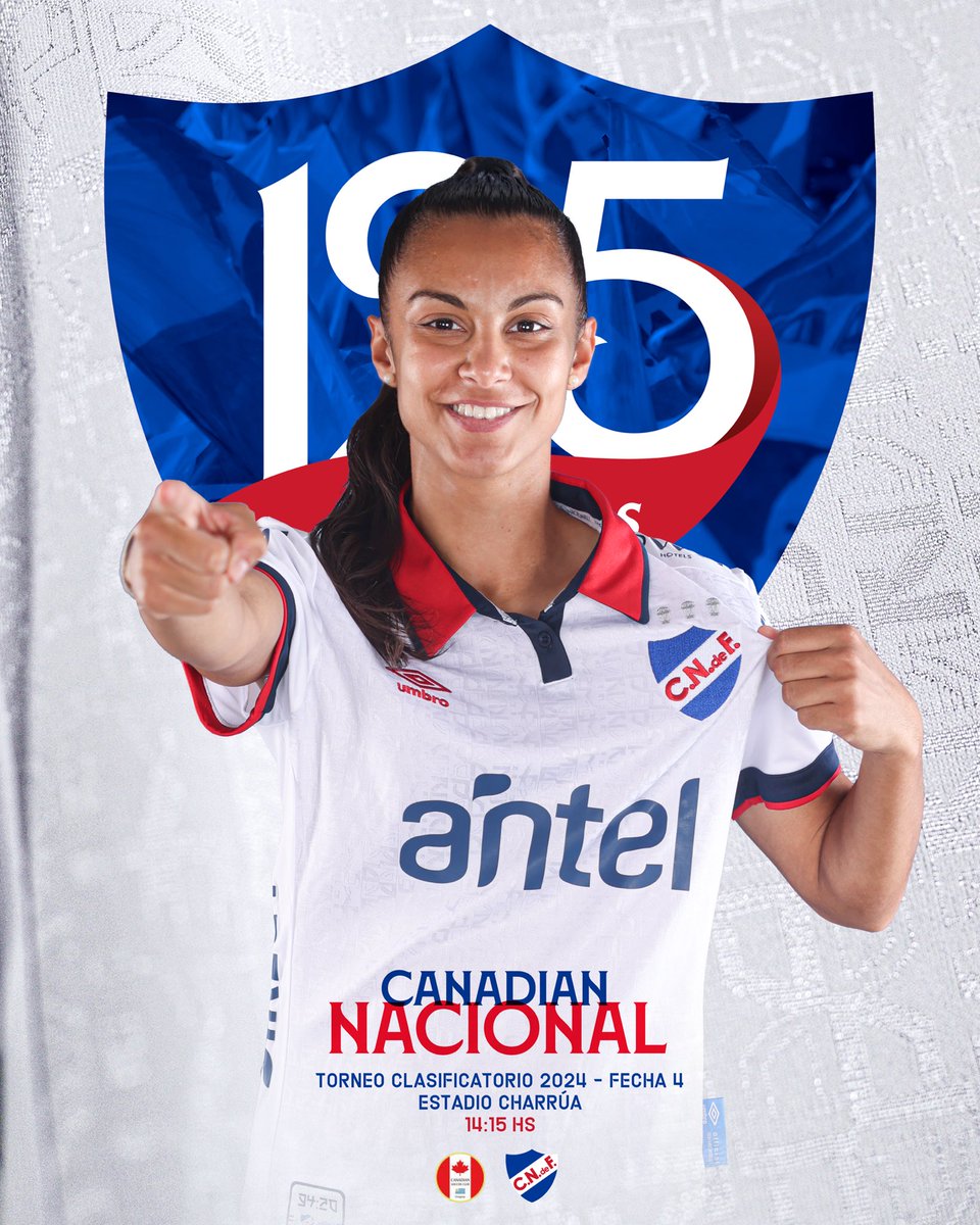 ¡Hoy juega Nacional! 💪🏼

🏆Torneo Clasificatorio | Fecha 4️⃣
🕑14:15h
🏟️Estadio Charrúa 
🆚 Canadian
🎟️ Entrada libre
🎥 AufTv, AntelTv, Canal12

#125AñosGigantes 🔵⚪️🔴