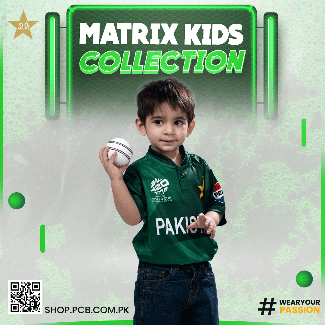 Get your little ones geared up with the Matrix Kids Collection ✨

Shop now at shop.pcb.com.pk 🛒

#WearYourPassion