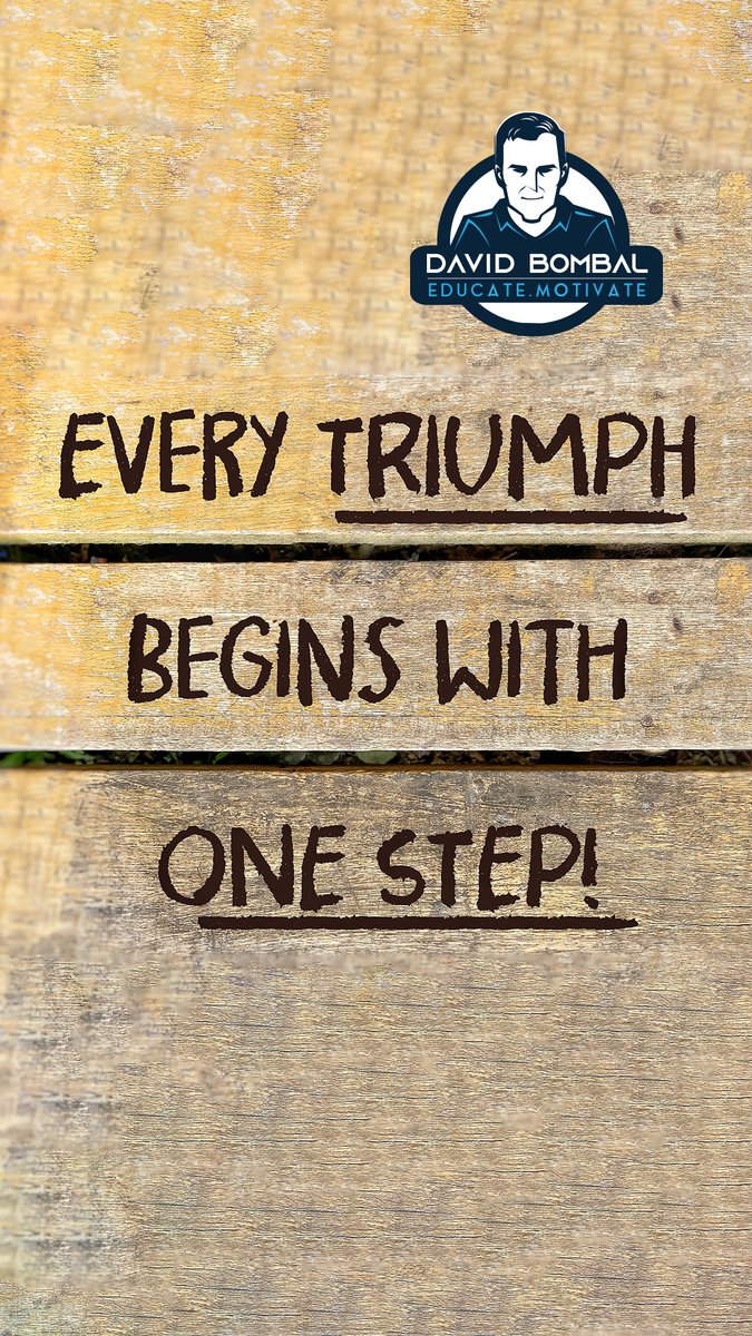 Every triumph begins with one step.

#DailyMotivation #inspiration #motivation #bestadvice #lifelessons #changeyourmindset