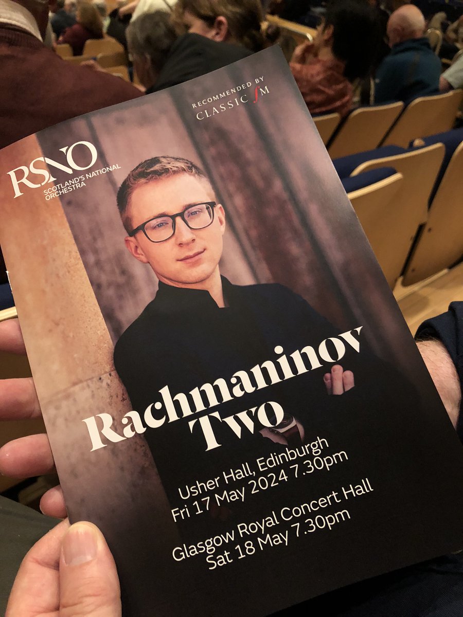Wonderful @RSNO concert last night - Einem, Liszt and Rachmaninov conducted by @PetrHahn with pianist @vadymkholodenko (sublime!)