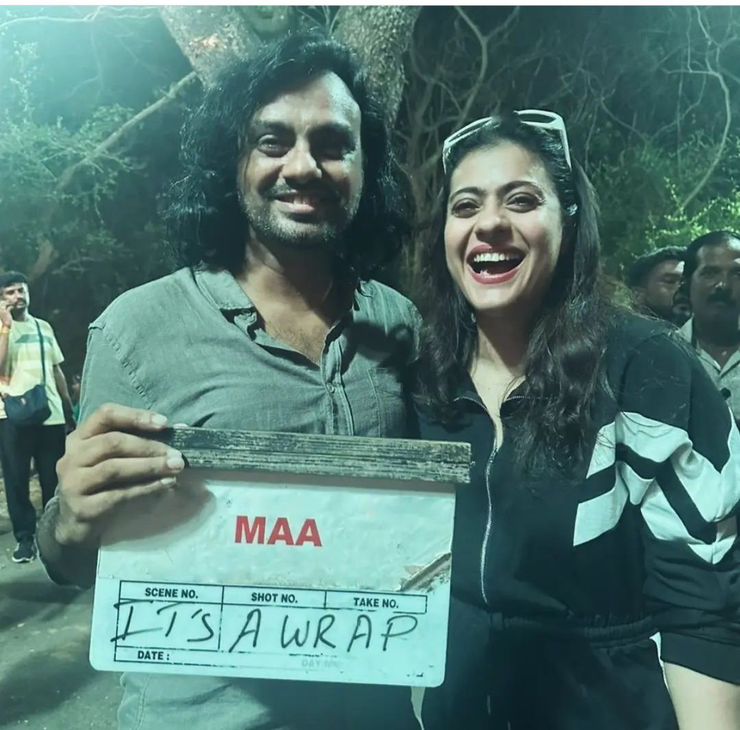 EgiptionGopal's tweet image. It&apos;s wrap for film #MAA produce by #ajaydevgn #devgnfilms staring #kajol ji directed by #vishalfuria I am also part of this film ...Jai ho