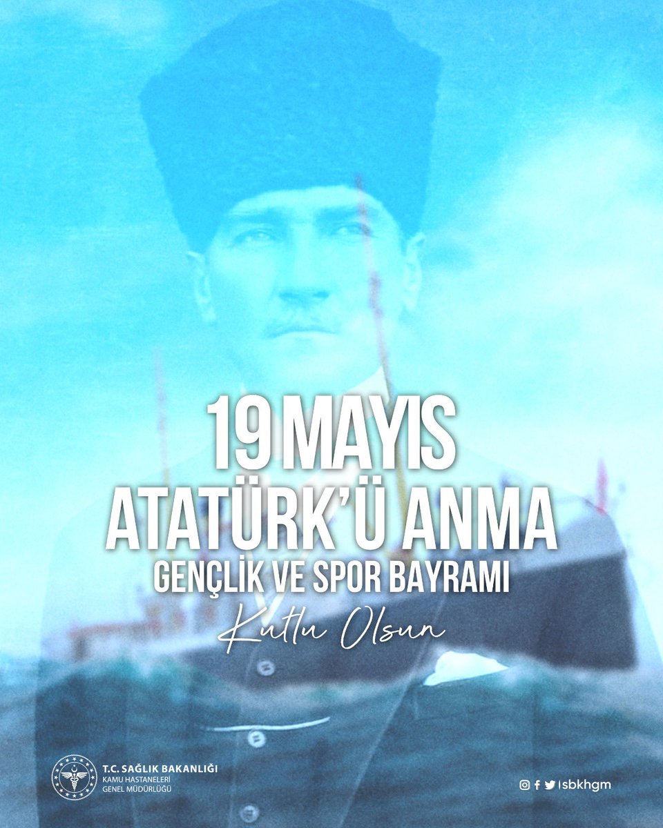 19 Mayıs Atatürk'ü Anma, Gençlik ve Spor Bayramı kutlu olsun #19Mayıs1919