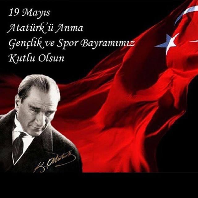 19 Mayıs Atatürk'ü Anma, Gençlik ve Spor Bayramını en içten dileklerimle kutluyorum.
Kurtuluş Mücadelemizin büyük kahramanı, Ulu Önderimiz Gazi Mustafa Kemal Atatürk’ü ve yol arkadaşlarını minnet ve sevgiyle anıyor, Kurtuluş Savaşı şehit ve gazilerimize rahmetler diliyorum.