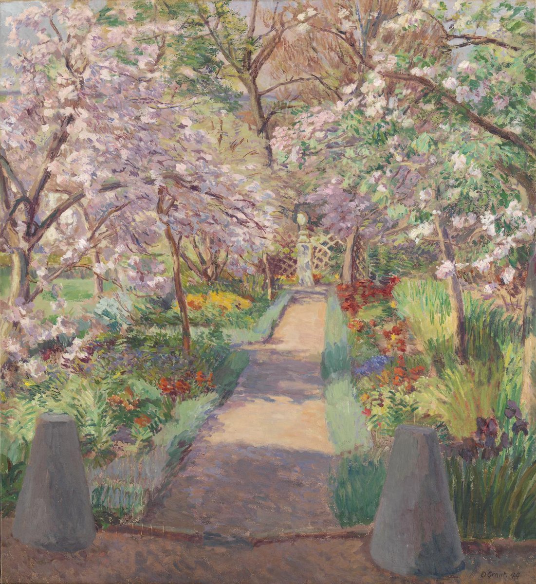 Garden Path in Spring by Duncan Grant 1944 (Tate, London). Charleston, Firle, Sussex.