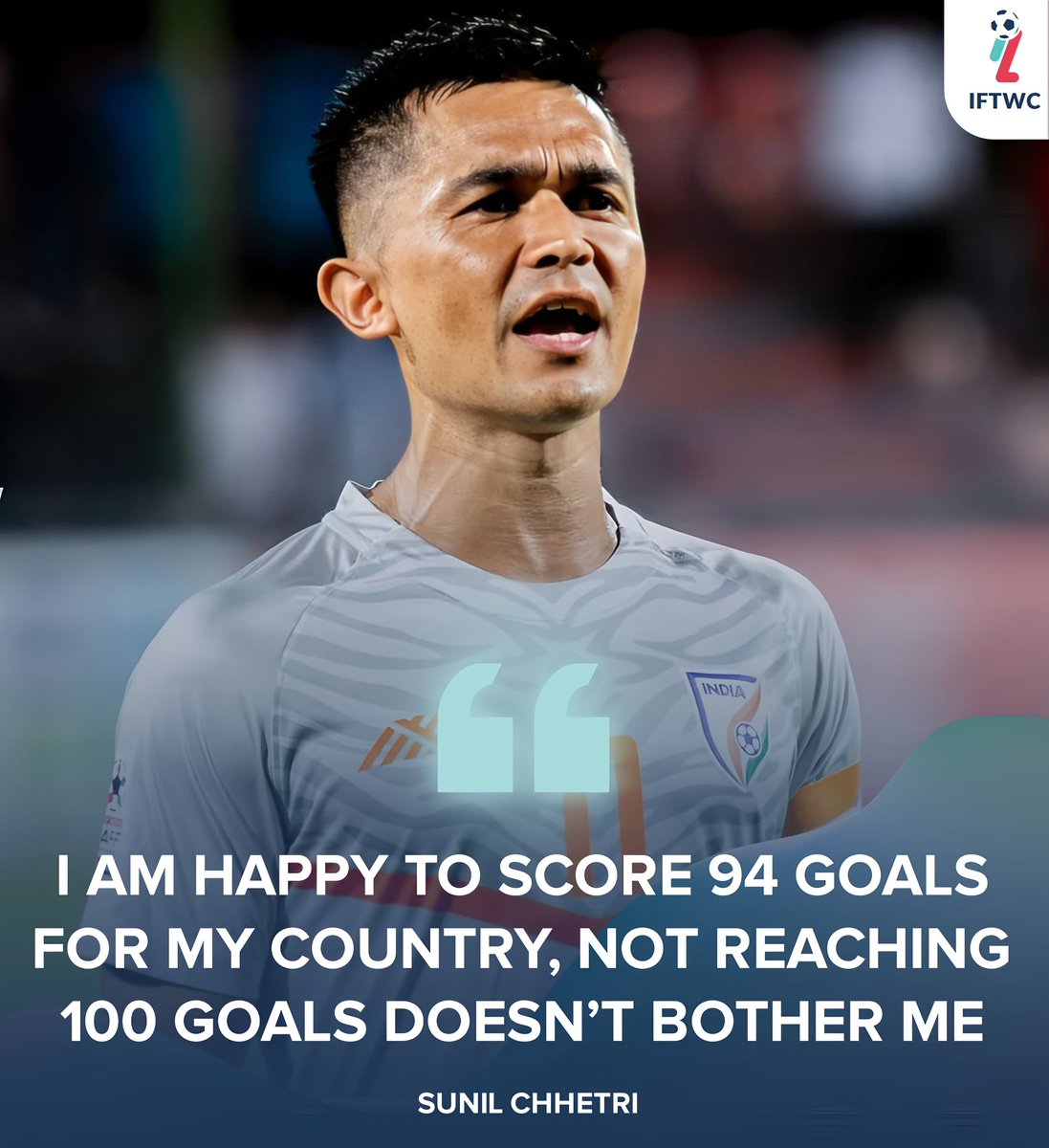 Captain Sunil Chhetri is feeling very proud and fortunate to have played in 150 matches for 🇮🇳 Also playing for 19 long years for the country is what mattered more to Sunil than getting past record 100 goal milestone! 💙 #IndianFootball