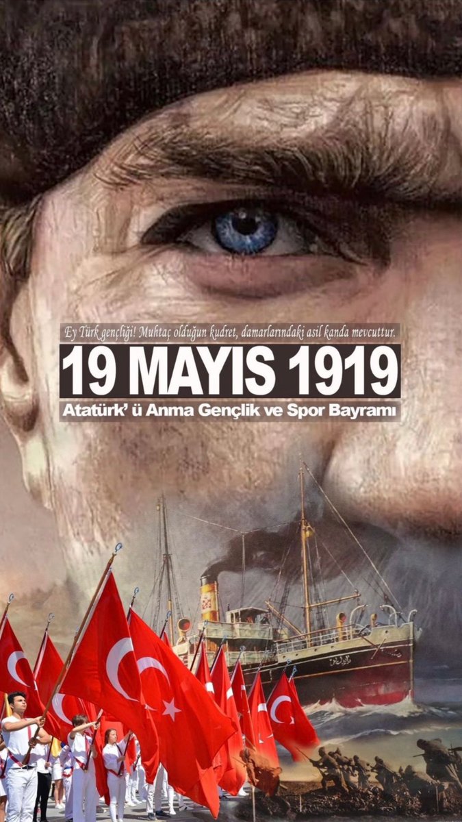 🇹🇷 1919 yılında ilk tohumları atılan bağımsızlık zaferi, bugün koca bir çınar gibi bizleri gölgesinde korumaya devam ediyor. Kurtuluş ve kuruluşun ilk adımı olan Mustafa Kemal Atatürk’ün armağanı 19 Mayıs Atatürk’ü Anma, Gençlik ve Spor Bayramımız kutlu olsun! #19Mayıs