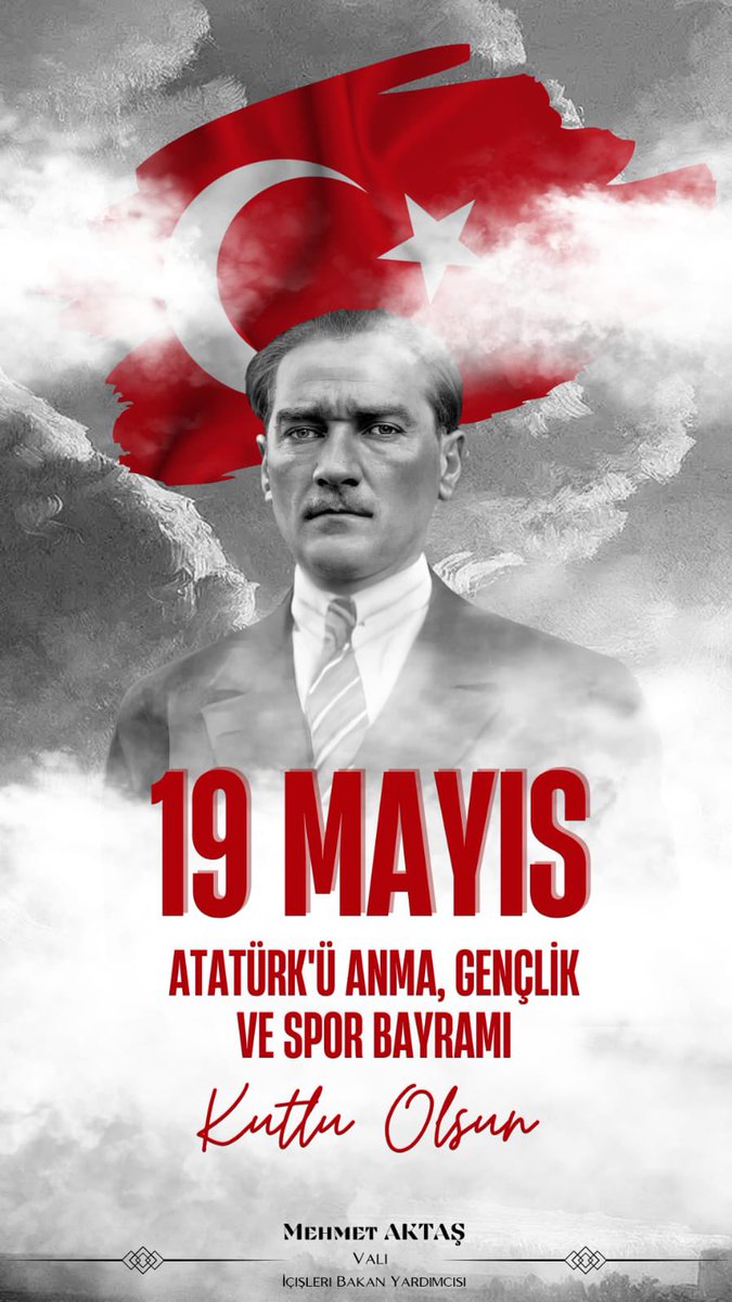 🇹🇷 Aziz Milletimizin ve gençlerimizin #19Mayıs Atatürk’ü Anma Gençlik ve Spor Bayramı kutlu olsun. 🇹🇷 Bağımsızlığımızın ve geleceğimizin teminatı gençlerimizin öncülüğünde, #TürkiyeYüzyılına emin adımlarla ilerlemeye devam ediyoruz. Milli Mücadelemizin ilk adımını atan Gazi