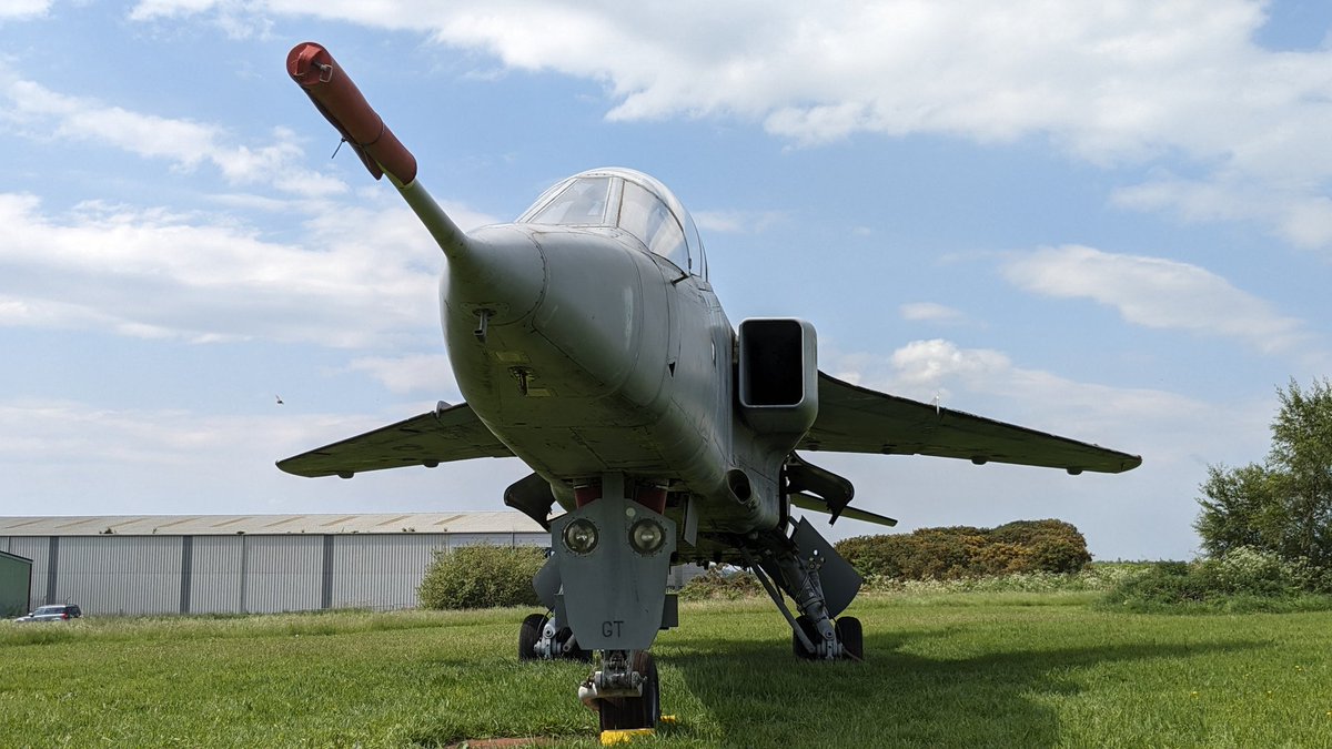 A couple of our Cold War classics at the museum yesterday - Avro Vulcan and Sepecat Jaguar. See our pinned post for opening times and prices - and remember, Vulcan cockpit tours are included free of charge! #museum #carlisle #cumbria #aviation #flying