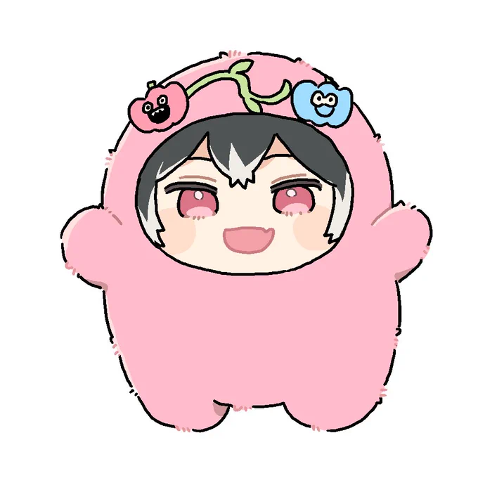 こうやってデジタルで絵描いてるよ!ってみせるために15分で着色まで済ませたモンモモちゃん参考になったらいいなあ、めっちゃ早口で説明しながら描いちゃった… 