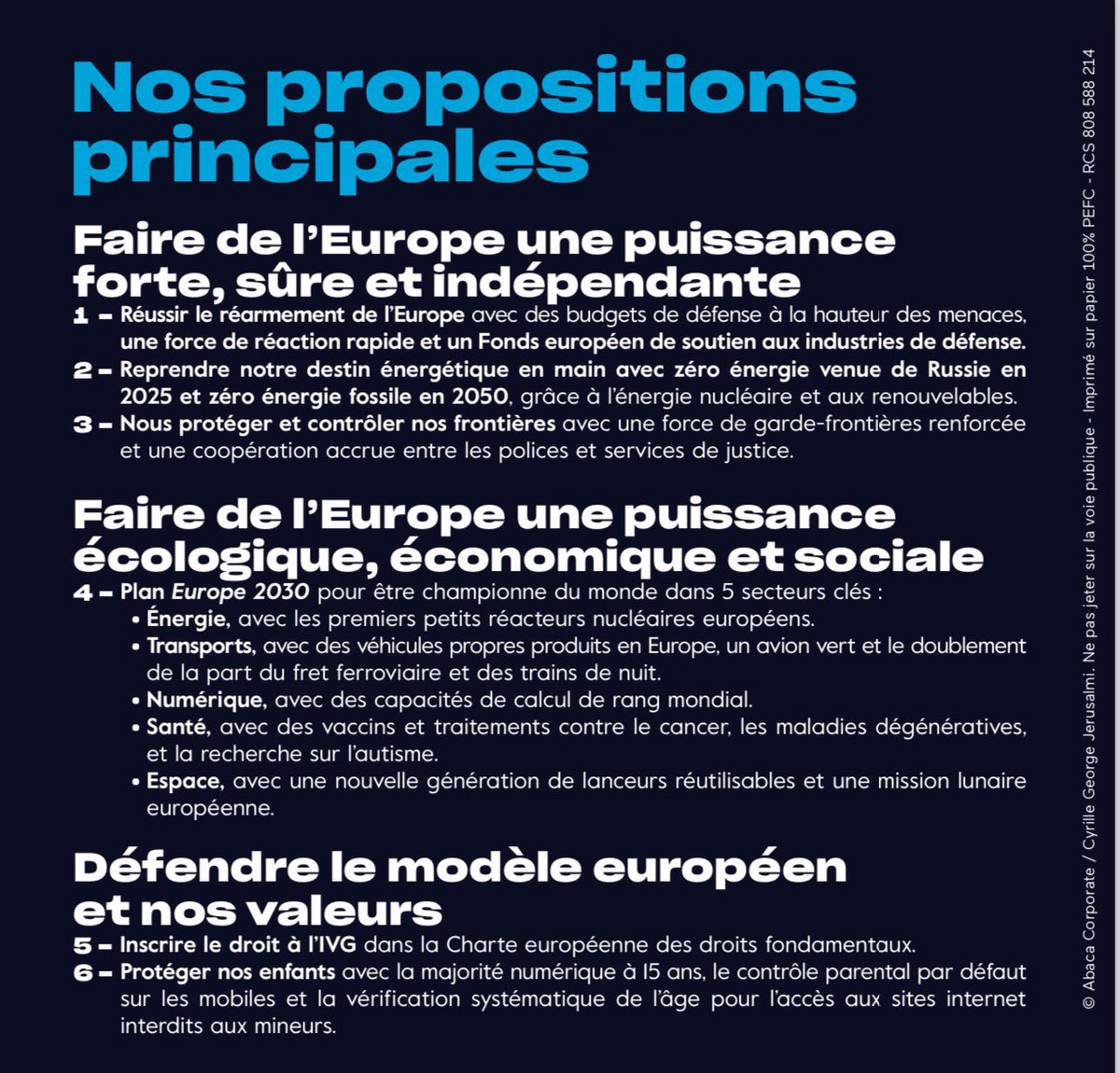 Concentrons nous sur une #Europe forte, belle et solidaire comme elle a su l’être pendant la crise COVID avec le plan de relance qui a sauvé tant d’entreprises.
Le #9juin2024 ne nous trompons pas.
Un jour, un tour pour renouer avec l’espoir.
@BesoindEurope 
@ValerieHayer