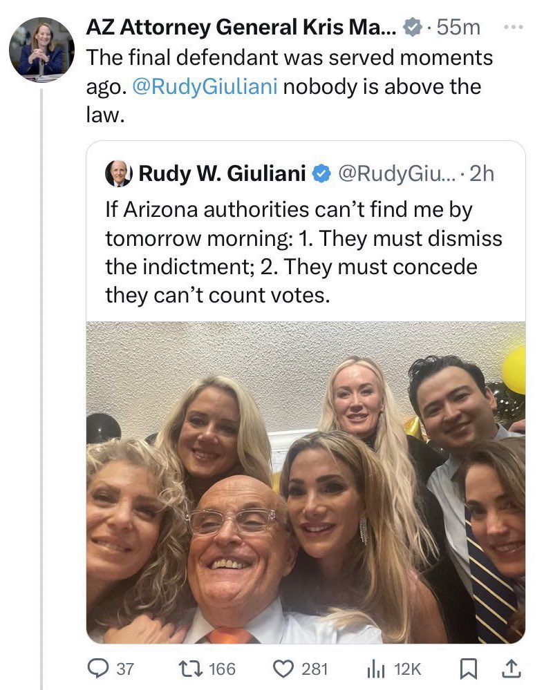😱 Scary Larry 😱 🇺🇦✊🏻🇺🇸🗽 on X: "If you don't think your vote up & down the ballot matters, remember: Arizona Attorney General Kris Mayes defeated fascist MAGA candidate Abe Hamadeh in