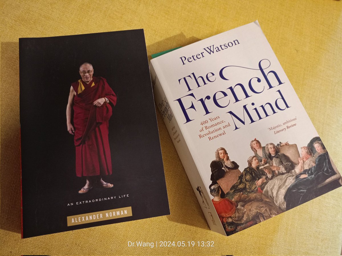 今日淘书成果： 「The French Mind: 400 Years of Romance, Revolution and Renewal」 「The Dalai Lama: An Extraordinary Life」