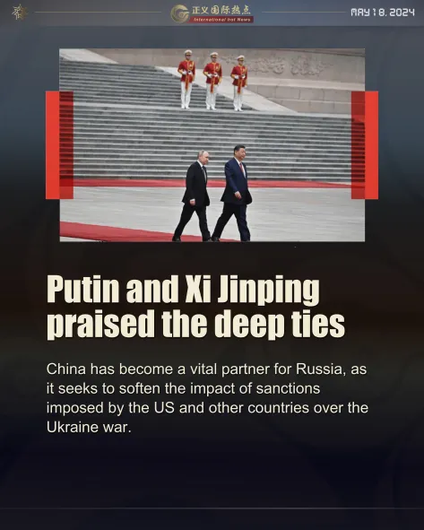 Putin and Xi Jinping praised the deep ties 
China has become a vital partner for Russia, as it seeks to soften the impact of sanctions imposed by the US and other countries over the Ukraine war.
#Putin #XiJinping #Russia #ukrainewar #internationalnews #hotnews