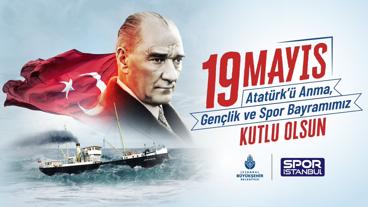 19 Mayıs 1919’da bağımsızlık mücadelemizi başlatan Ulu Önder Mustafa Kemal Atatürk’ü saygı ve özlemle anıyoruz. 19 Mayıs Atatürk’ü Anma, Gençlik ve Spor Bayramımız kutlu olsun!