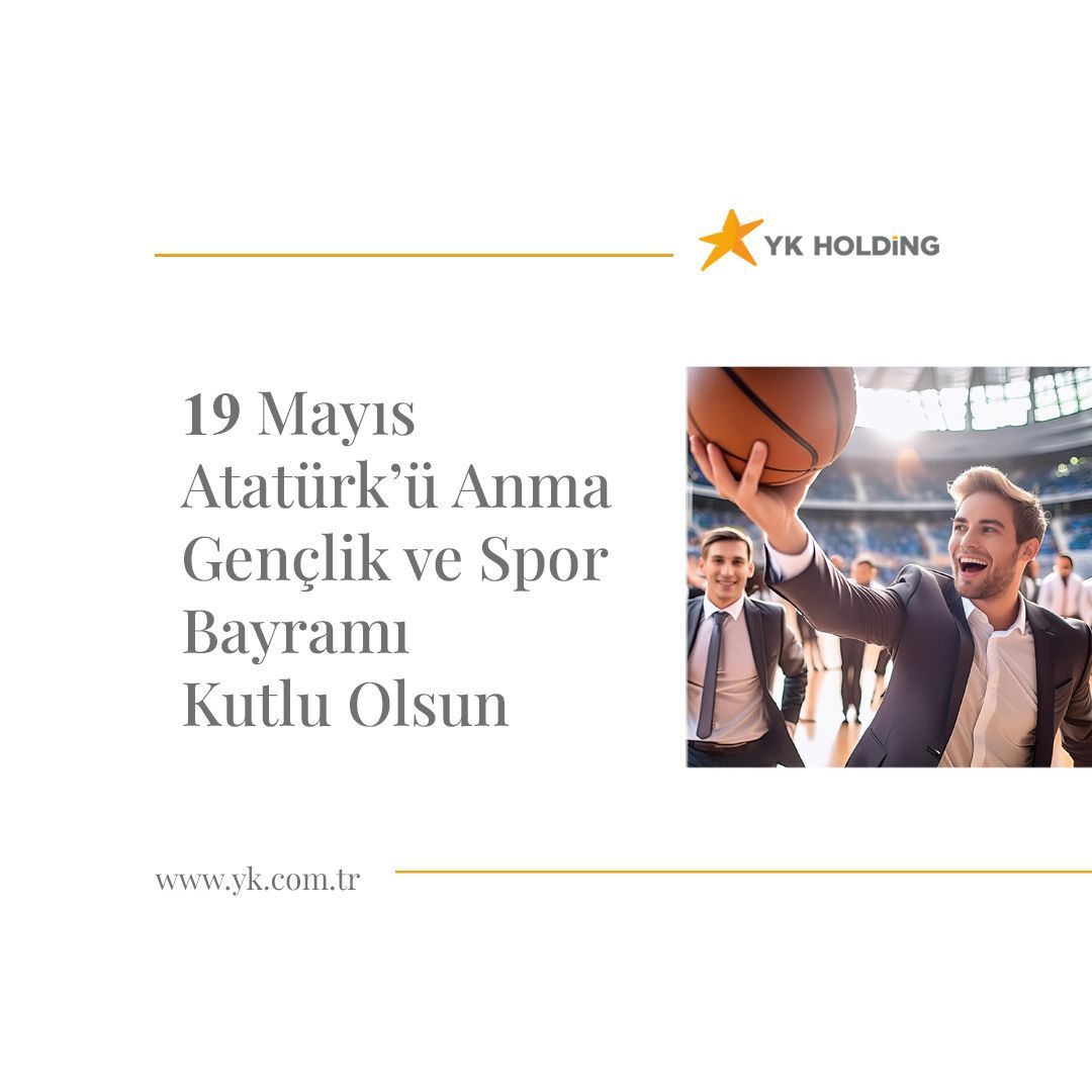 19 Mayıs Atatürk'ü Anma, Gençlik ve Spor Bayramı Kutlu Olsun.
#ykholding #19mayıs #atatürk #mustafakemalatatürk #19mayısatatürküanmagençlikvesporbayramı #19mayıs1919 #samsun