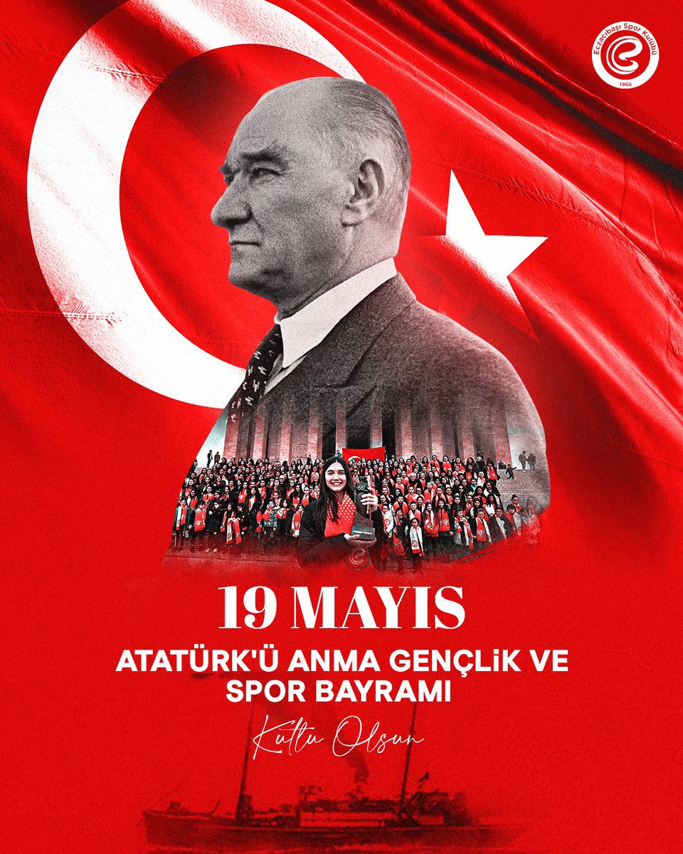 Mustafa Kemal Atatürk ve kahraman silah arkadaşlarını, cesaret ve azim dolu yolculuğun başlangıcının 105. yıl dönümününde saygı, minnet ve özlemle anıyoruz. 19 Mayıs Atatürk'ü Anma, Gençlik ve Spor Bayramımız kutlu olsun! 🇹🇷