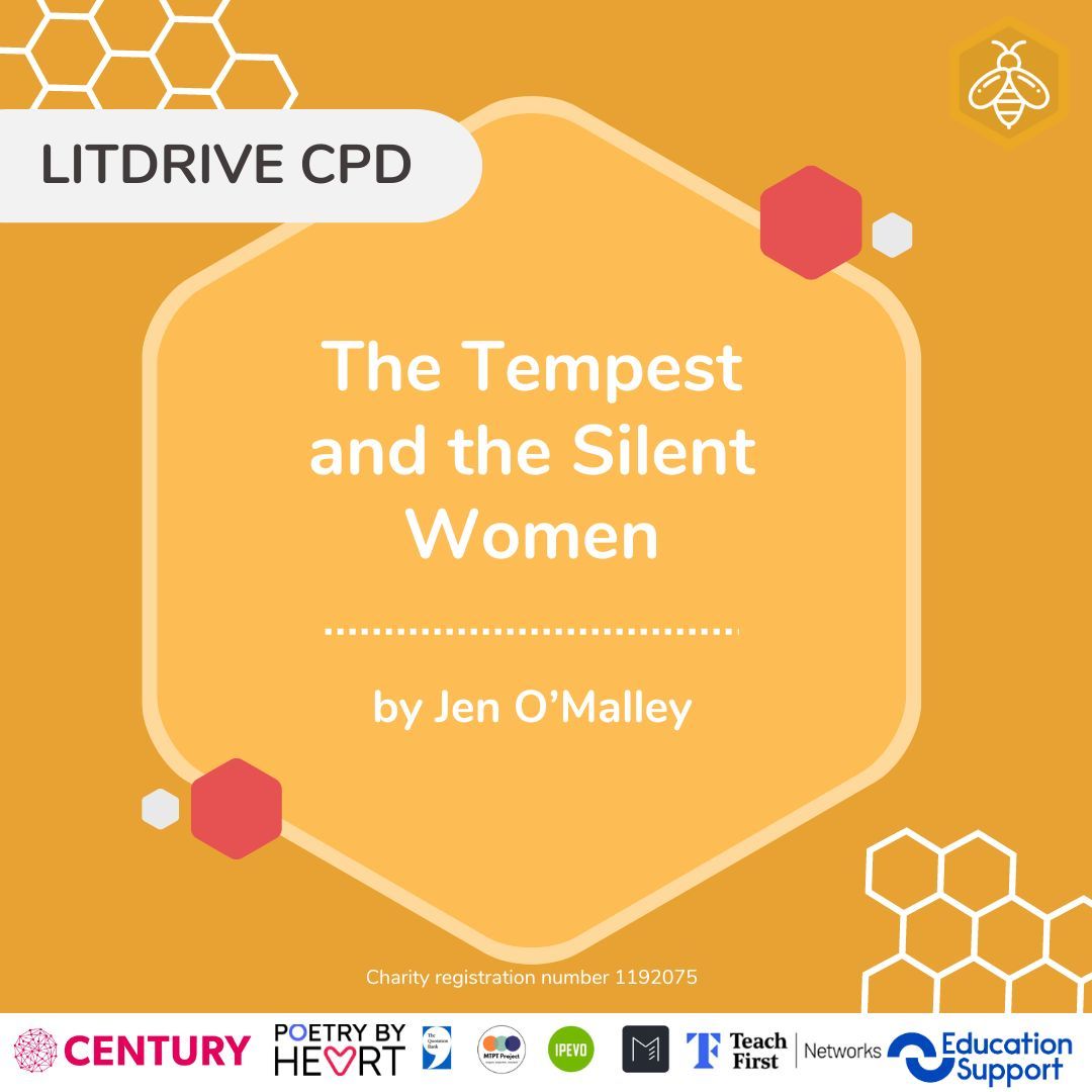 📖 Litdrive CPD 📖 This wonderful session by Jen O'Malley looks at silent women in The Tempest and provides useful insight into building critical reading into the KS3 curriculum. 🐝 Find it here: buff.ly/4bnhv5J #LitdriveCPD #TeamEnglish @Team_English1