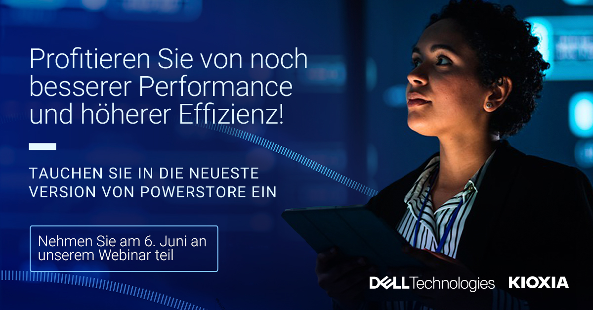 Begleiten Sie uns bei der Einführung der neuesten Generation von #PowerStore, die deutlich bessere Performance, Effizienz, Ausfallsicherheit und MultiCloud-Funktionen bietet.
Registrieren Sie sich für unser Livewebinar am 6. Juni:  dell.to/3ytkBXt
 #iwork4dell