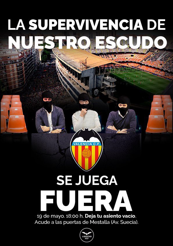 <a href="/valenciacf/">Valencia CF</a> <a href="/GironaFC/">Girona FC</a> <a href="/DAZN_ES/">DAZN España</a> <a href="/SegurosDivina/">Divina Seguros</a> ⚽️ DÍA DE PARTIDO ⚽

🆚 Peter Lim y cómplices
🏟️ Camp de #Mestalla 
⌚️ 18:00 horas